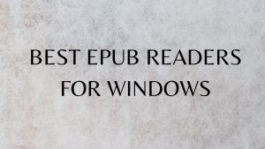 best epub readers for windows