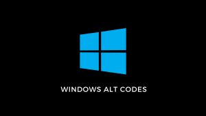 Windows ALT Codes
